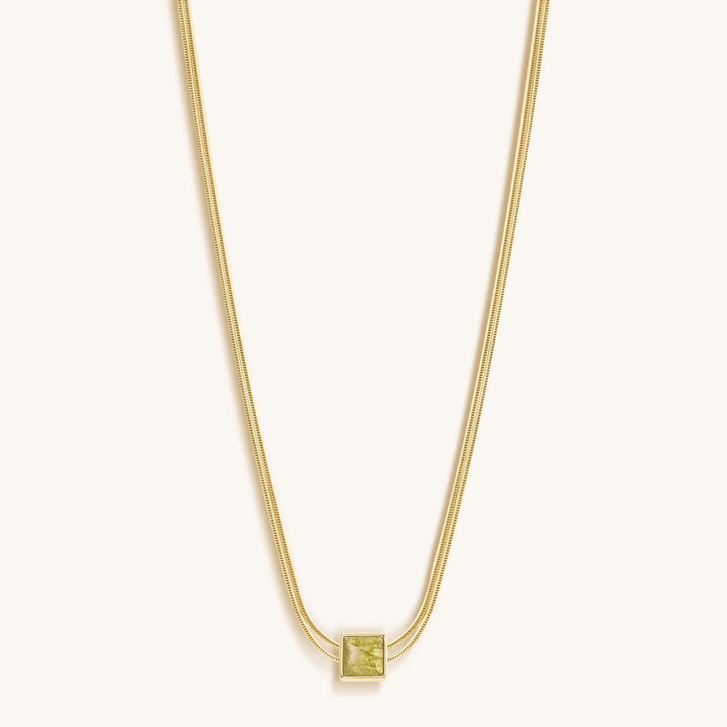 Motivate & Inspire Peridot Evil Eye August Birthstone Necklace