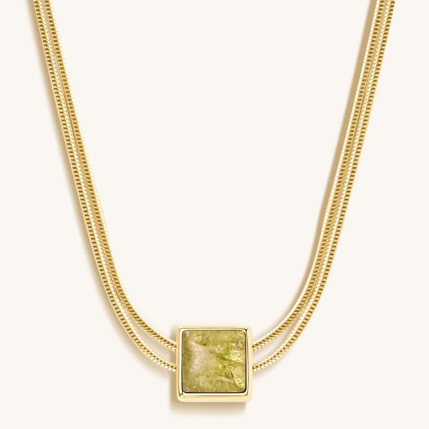 Motivate & Inspire Peridot Evil Eye August Birthstone Necklace