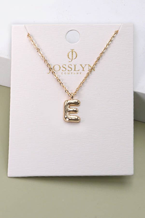 BALLOON BUBBLE PERSONALIZED INITIAL NECKLACE | 80N108
