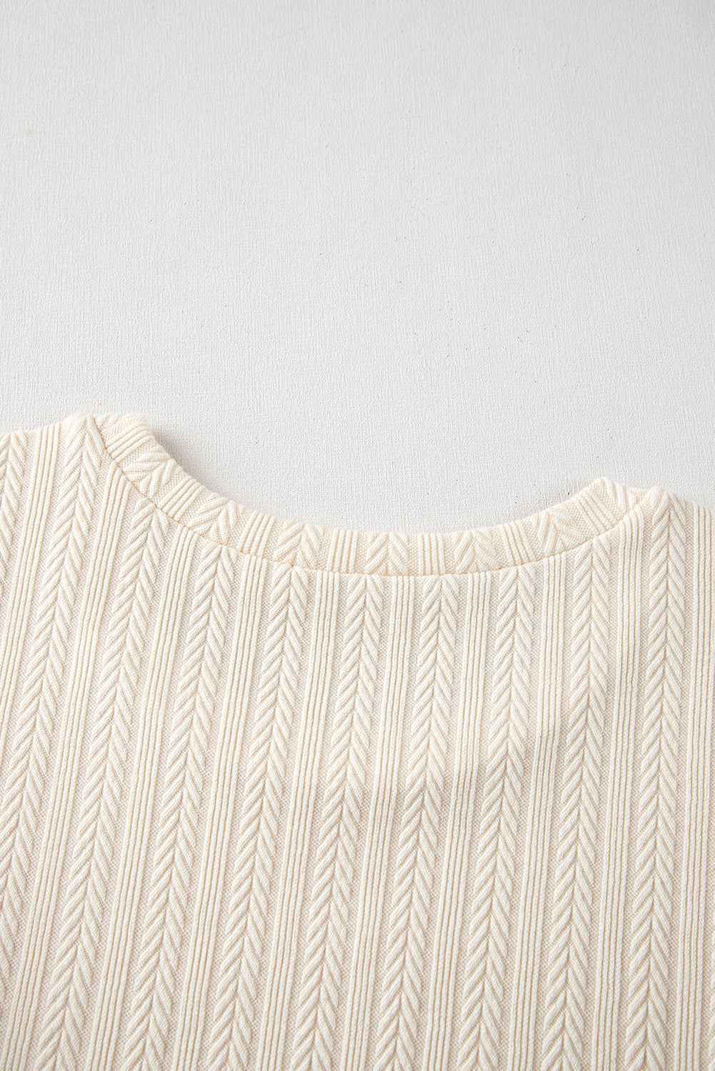 Violet Puff Sleeve Textured Blouse