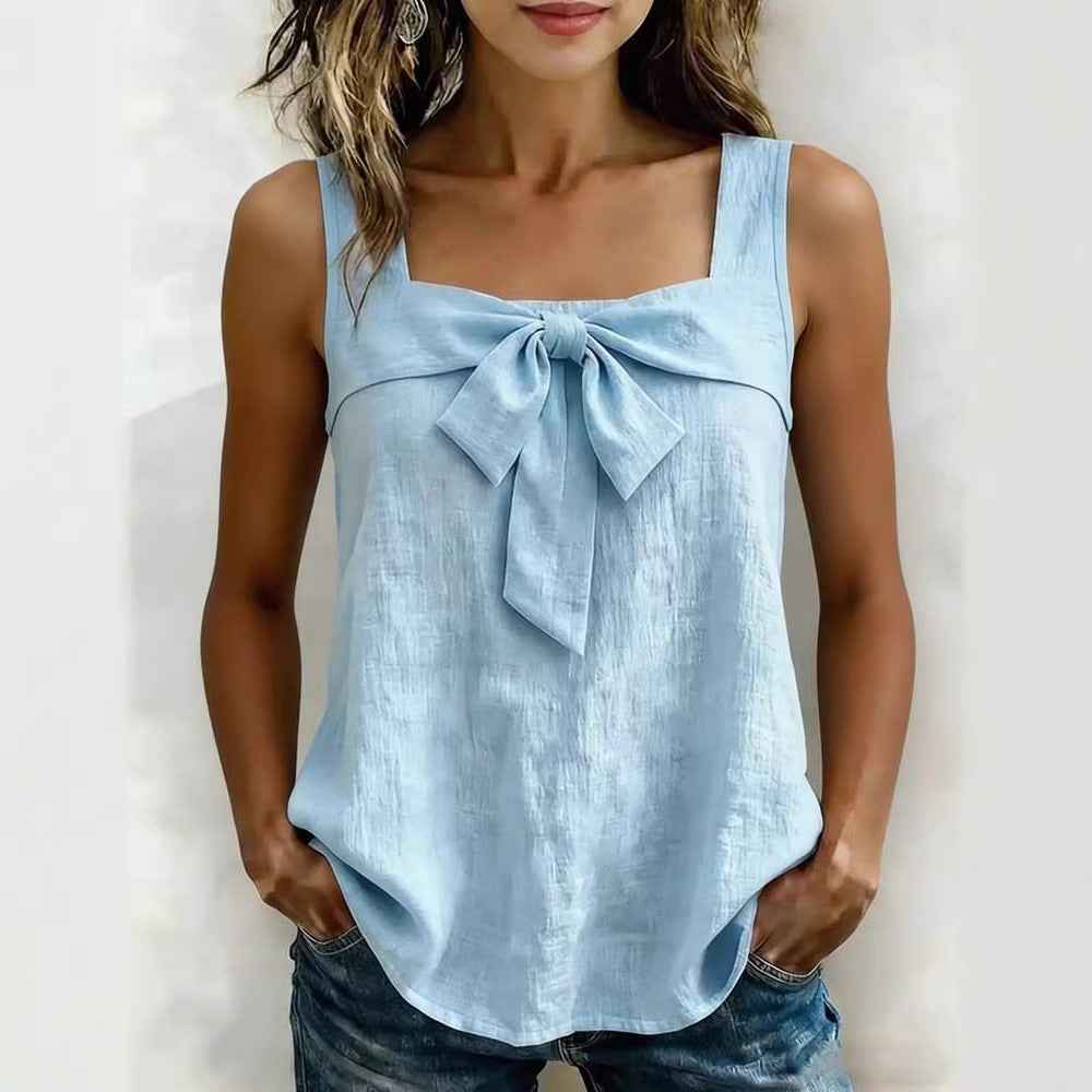 Women's Square-Neck Wide-Strap Sleeveless Tank Top