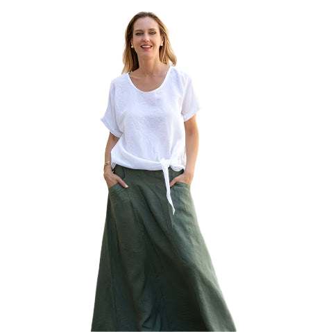 Cherishh Made In Italy Linen Top C5278