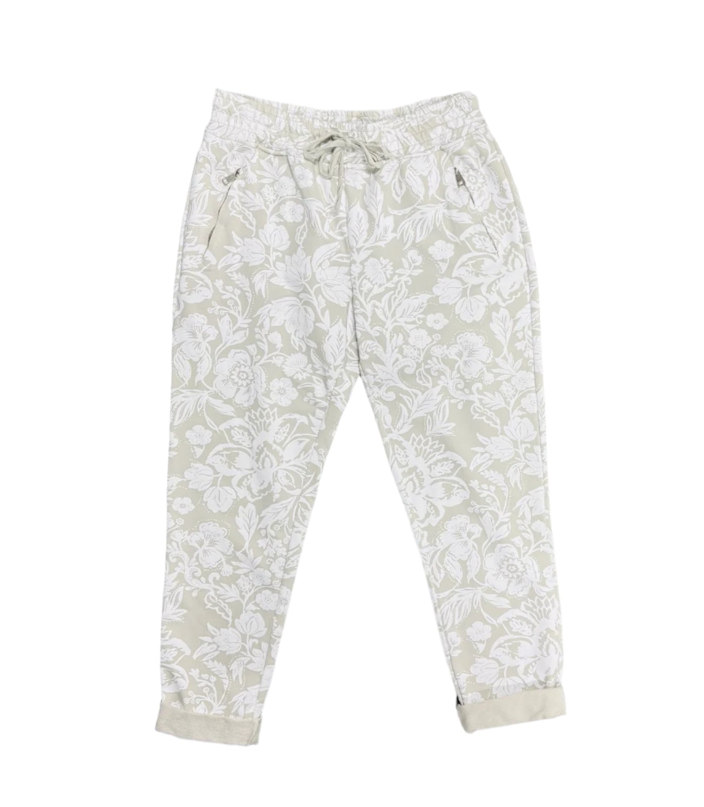 Cherishh Made In Italy Soft Floral Pants C5241
