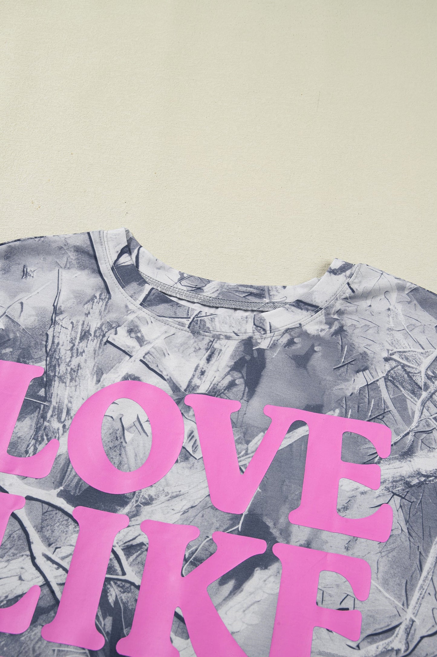 Plus Size Woodland Camo LOVE LIKE JESUS T-Shirt