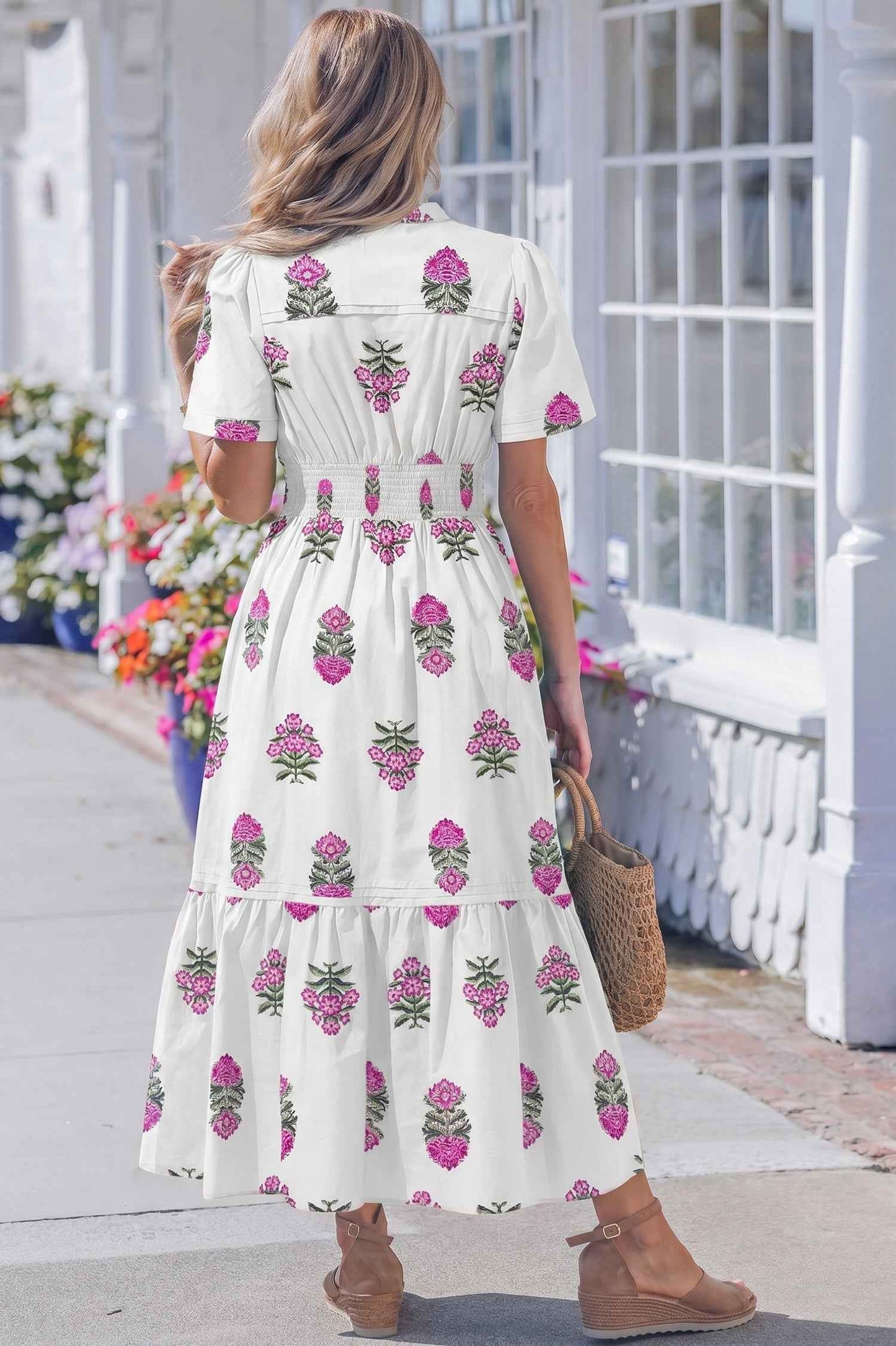 Aileen Ruffle Hem Maxi Dress