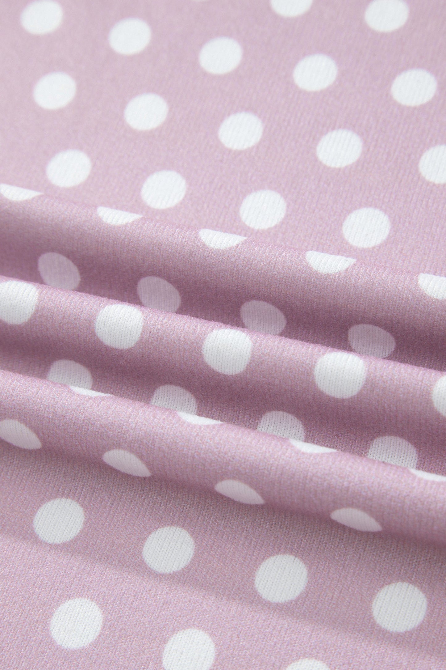 Polka Dot Relaxed Top & Drawstring Shorts Set