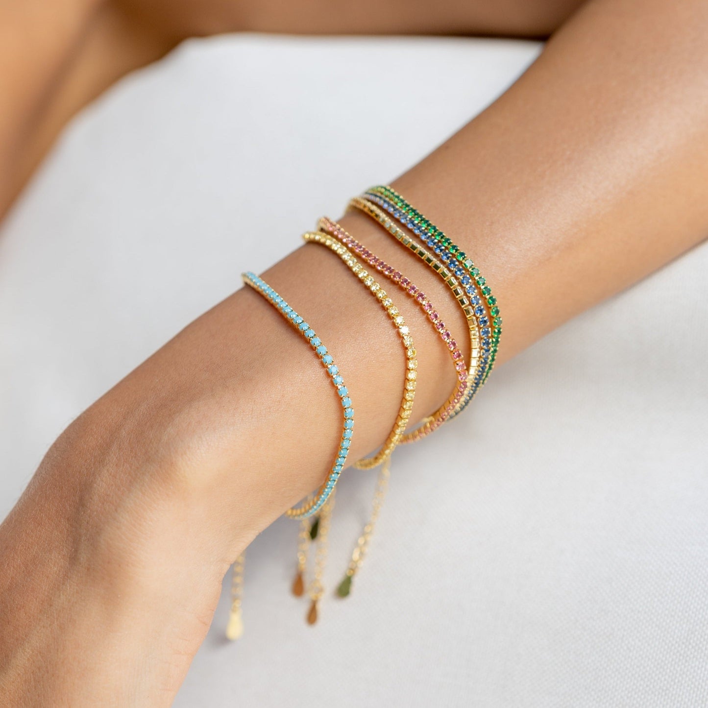 Chloe Tennis Bracelet Canary