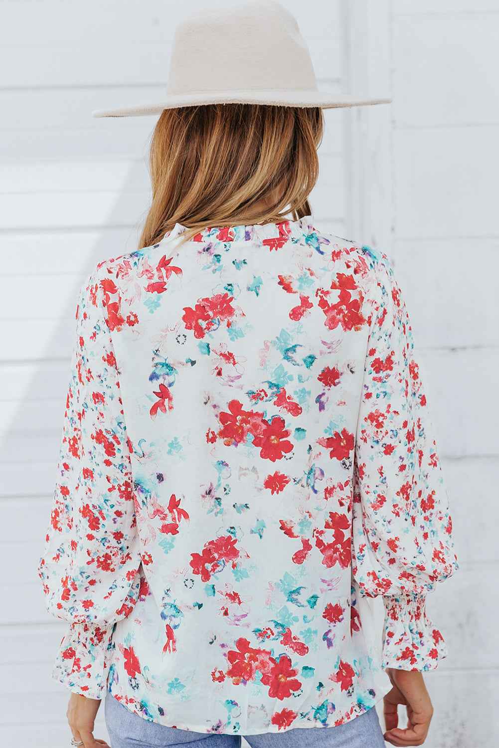 Mckenna Cakewalk Floral Smocked Blouse