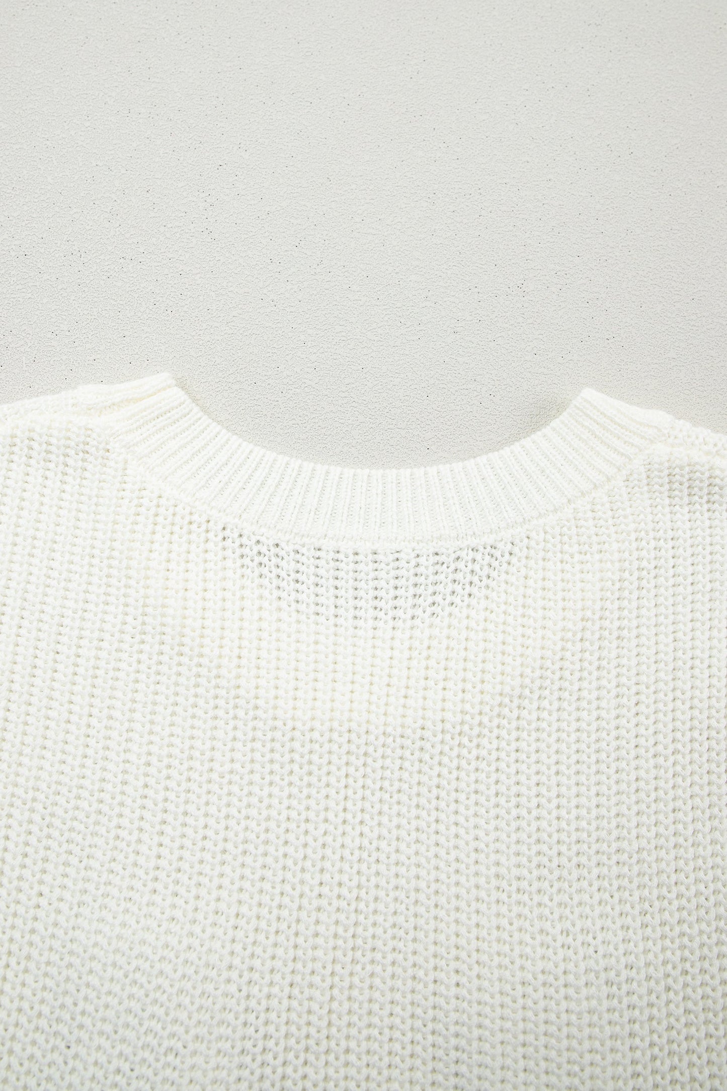 Western Horseshoe Crochet Short Sleeve Sweater