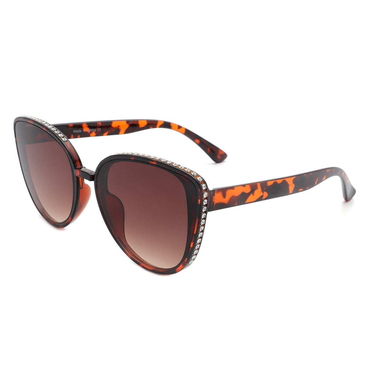Women Rhinestone Fashion Cat Eye Sunglasses