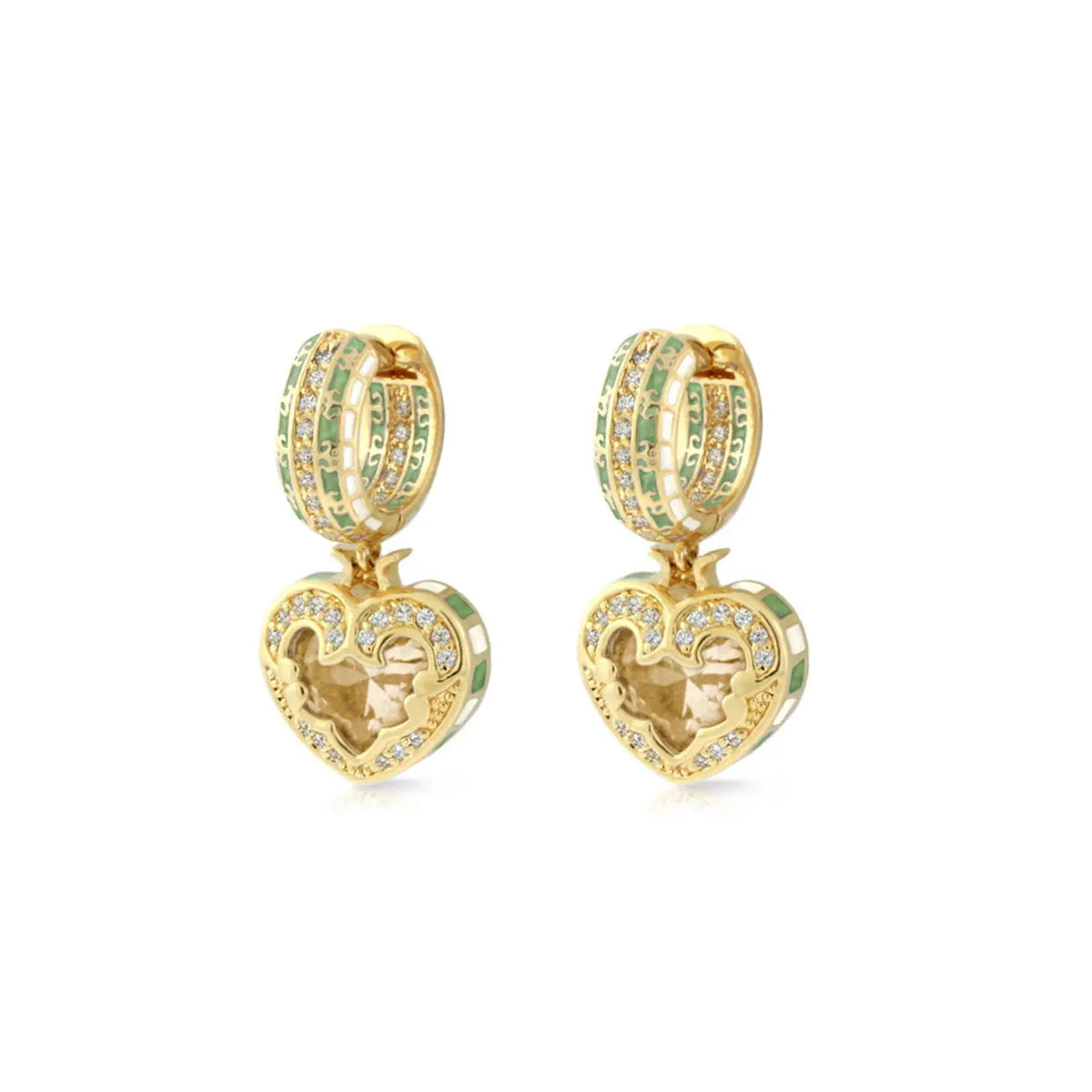 Renaissance Heart Earrings