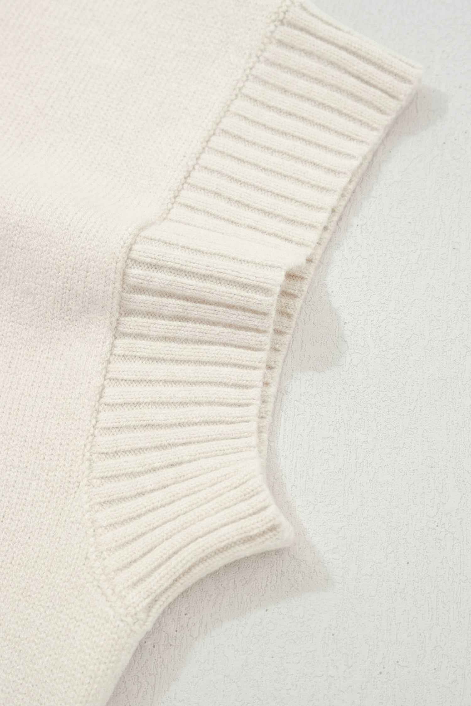 Adele Cropped Short Sleeve Sweater