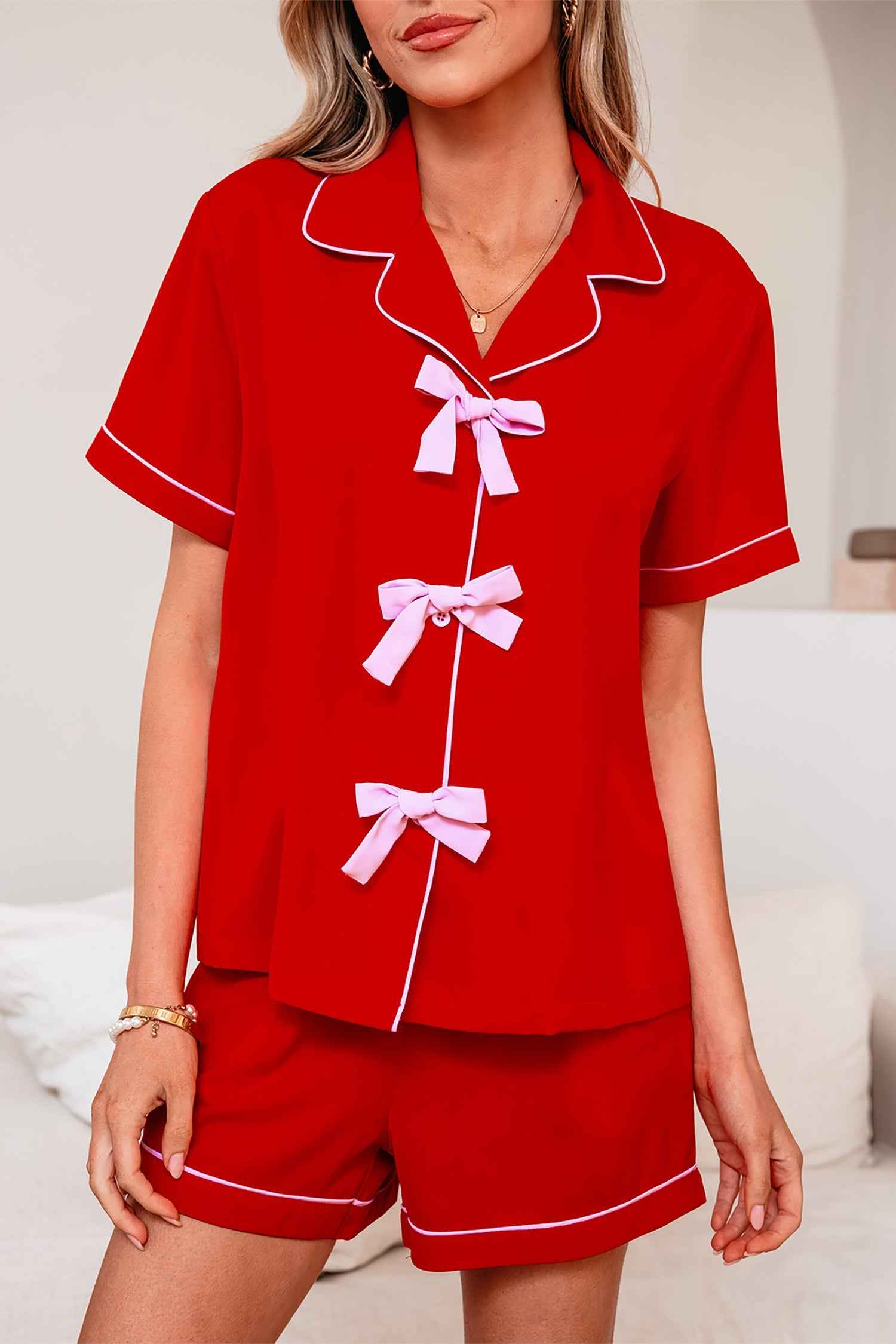 Elaina Silky 2pcs Pajama Set
