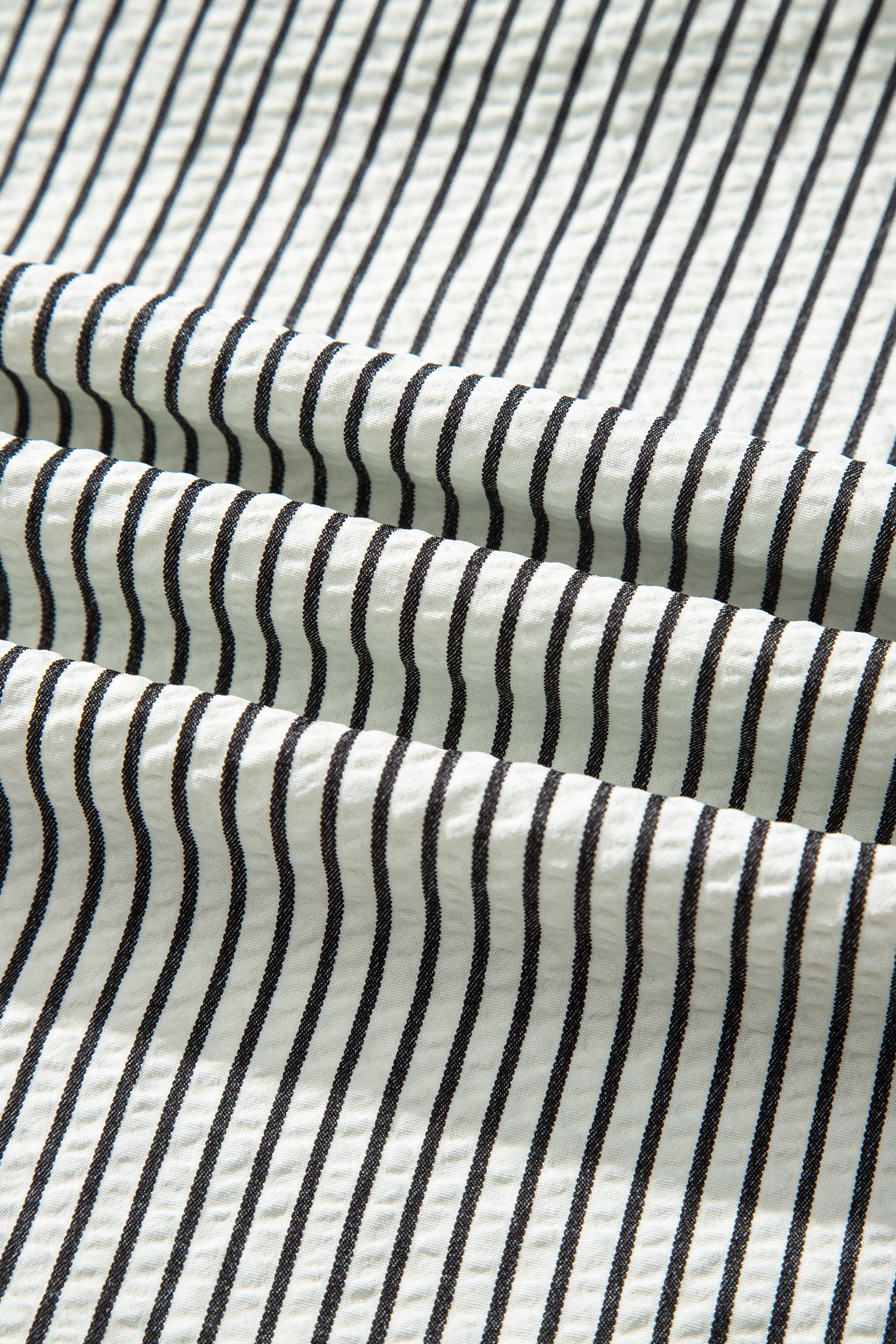 Stripe Frilled Half Buttoned Maxi Dress