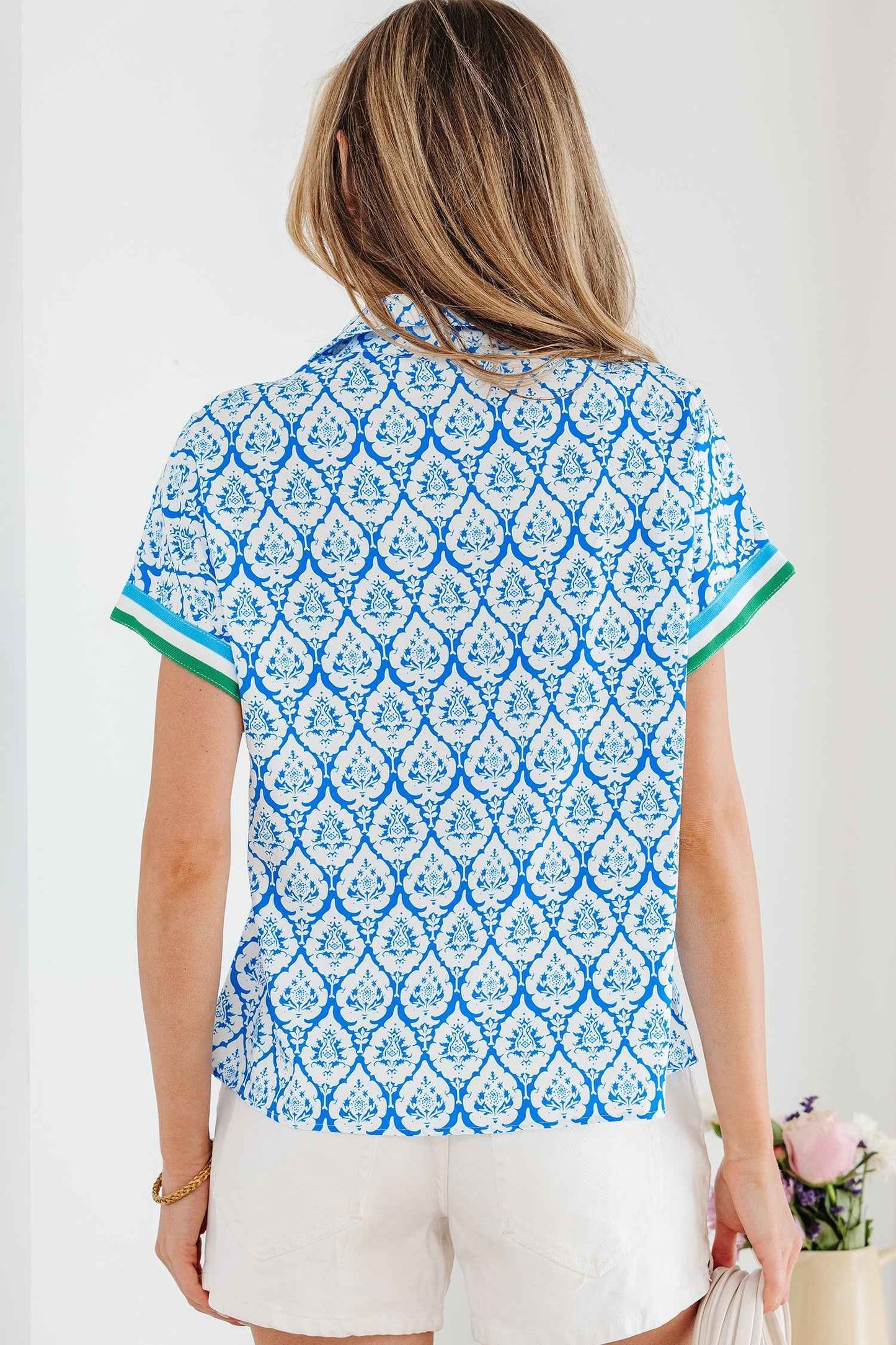Jade Sleeve Summer Blouse Top