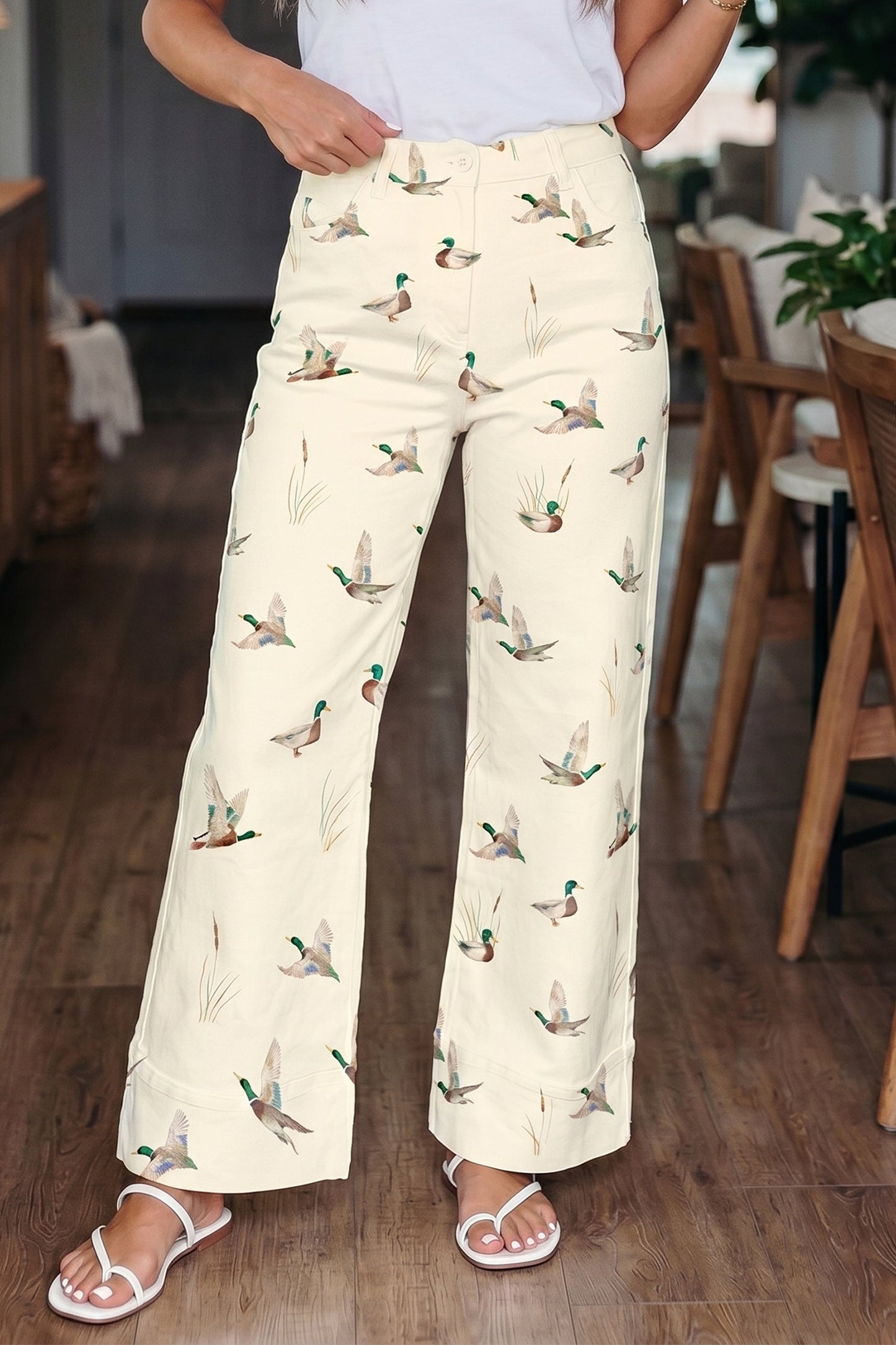 Western Mallard Cuffed Hem Shift Jeans