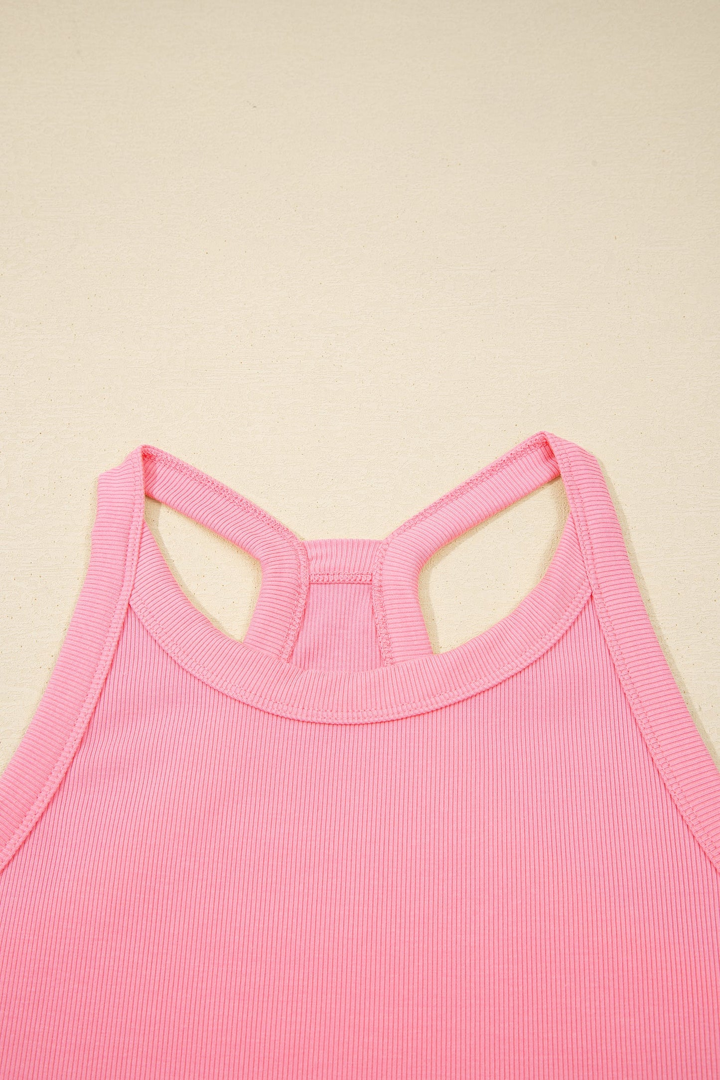 Solid Tank Top & Elastic Waist Mini Skort Set