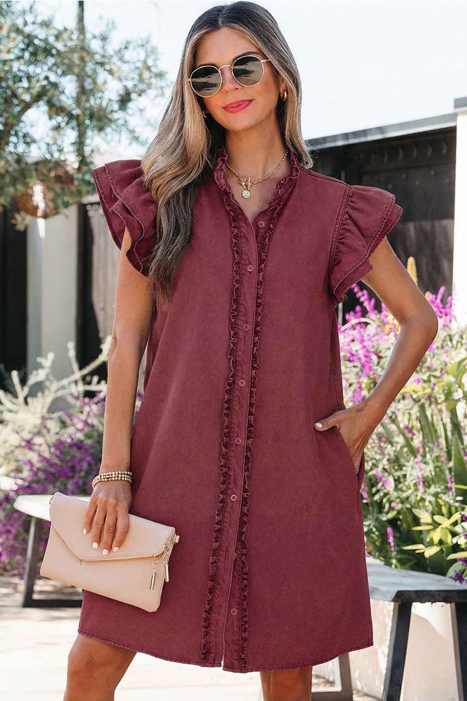 Emelia Short Sleeve Mini Dress