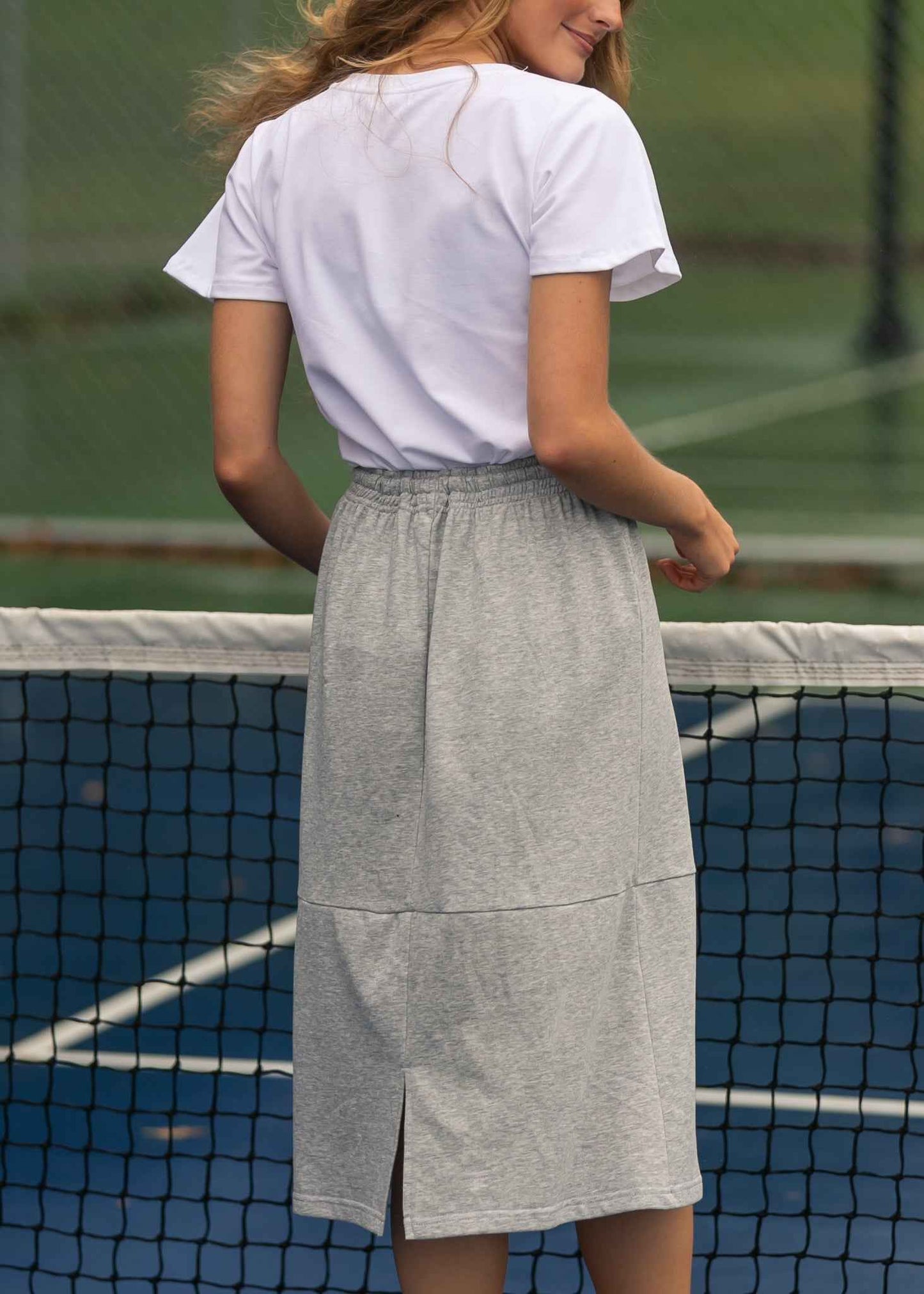 Gracie Midi Sweatshirt Skirt