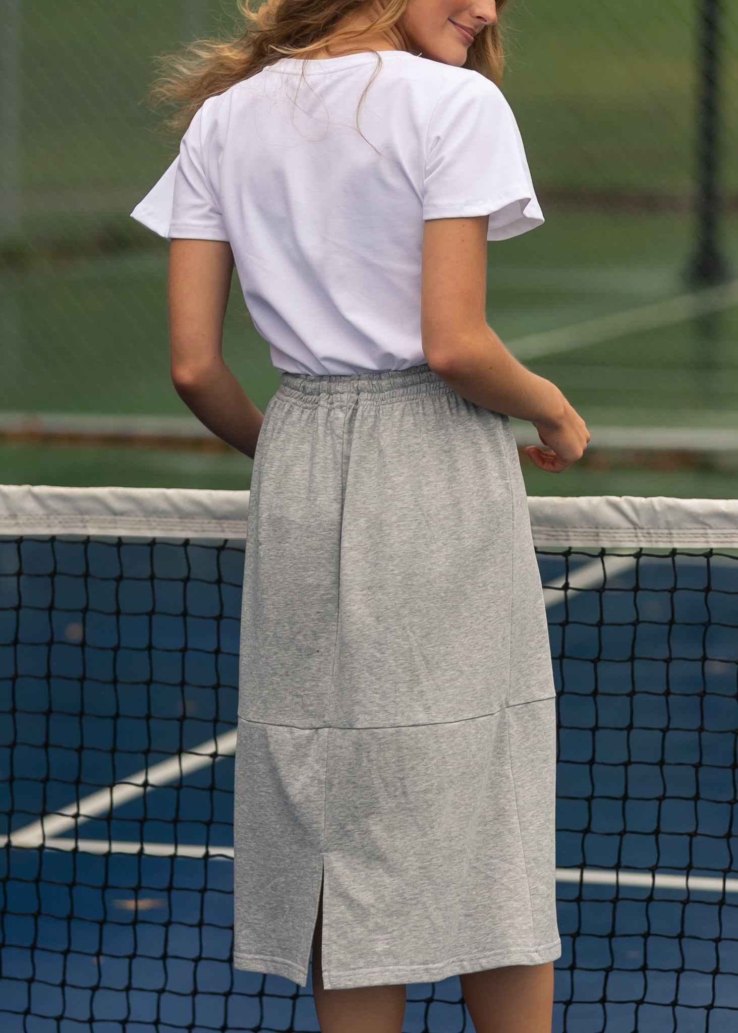 Gracie Midi Sweatshirt Skirt