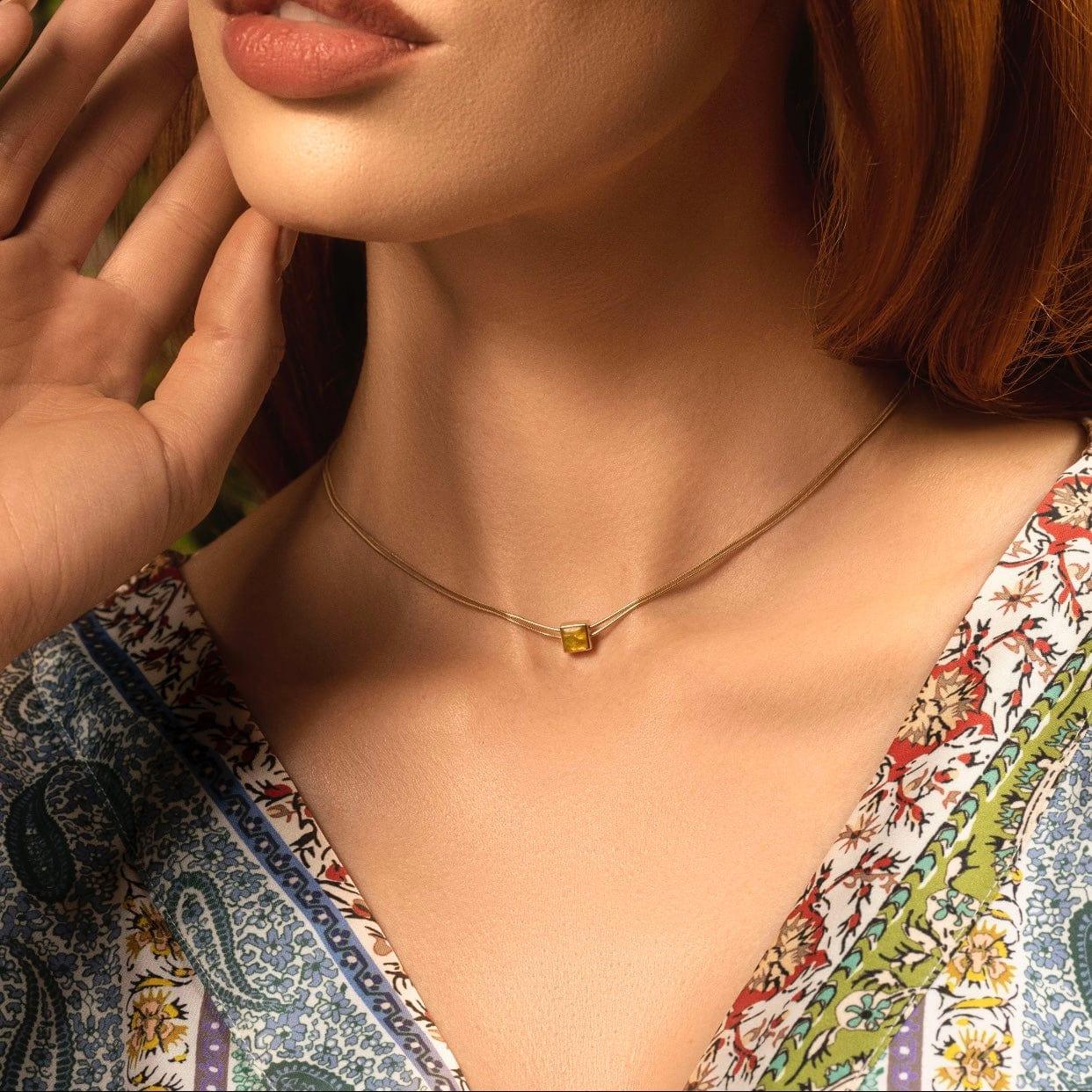 Motivate & Inspire Peridot Evil Eye August Birthstone Necklace