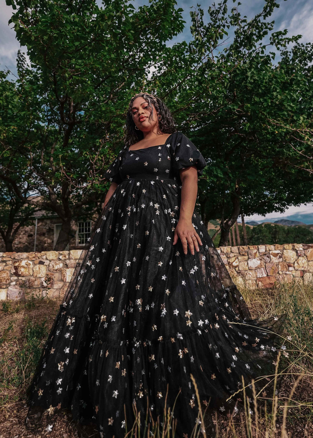 Wendy Dress Black Star