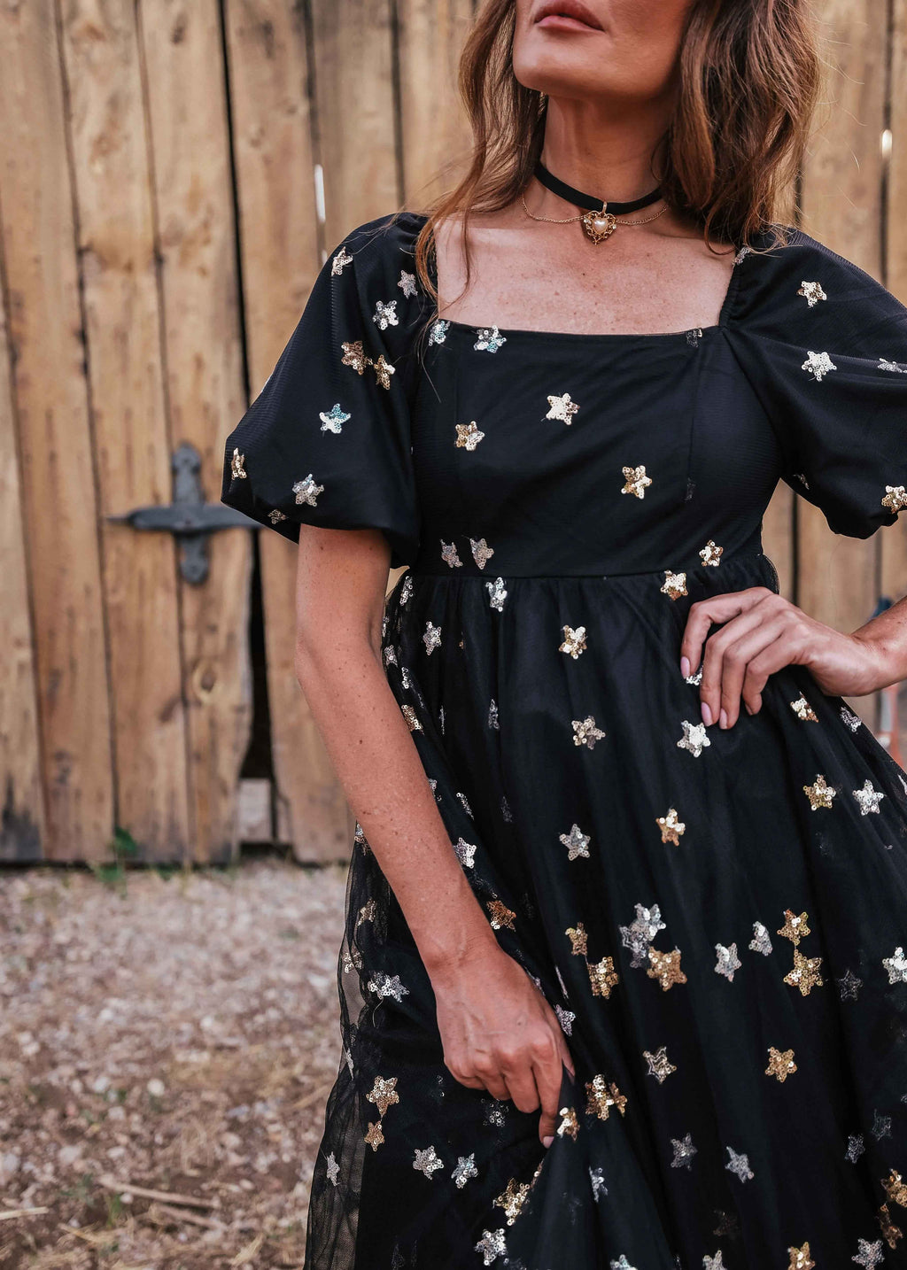 Wendy Dress Black Star