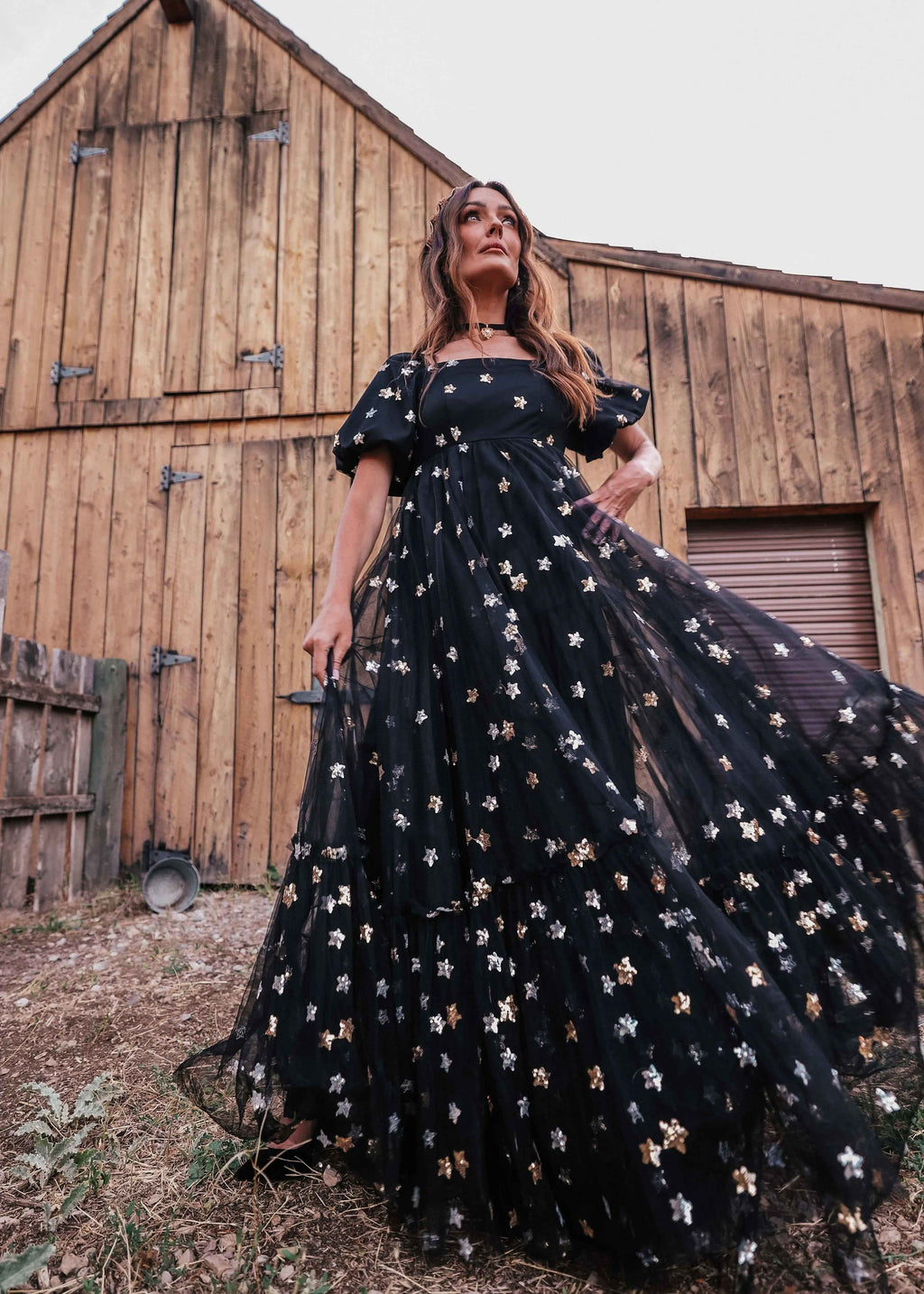 Wendy Dress Black Star