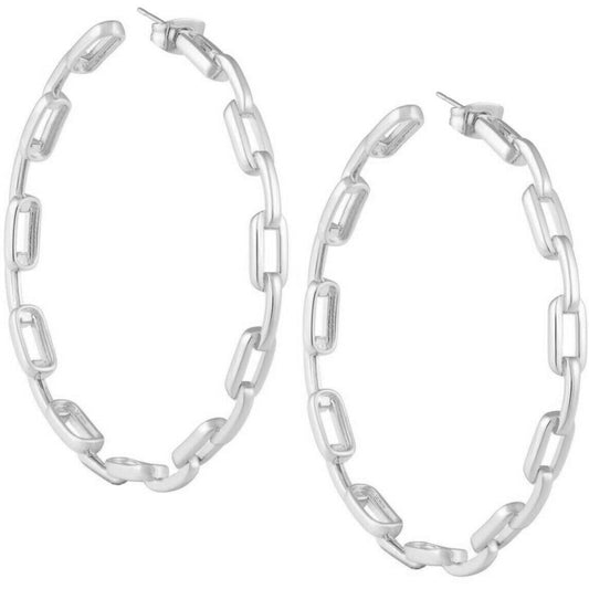 Kaye Link Hoop Earrings