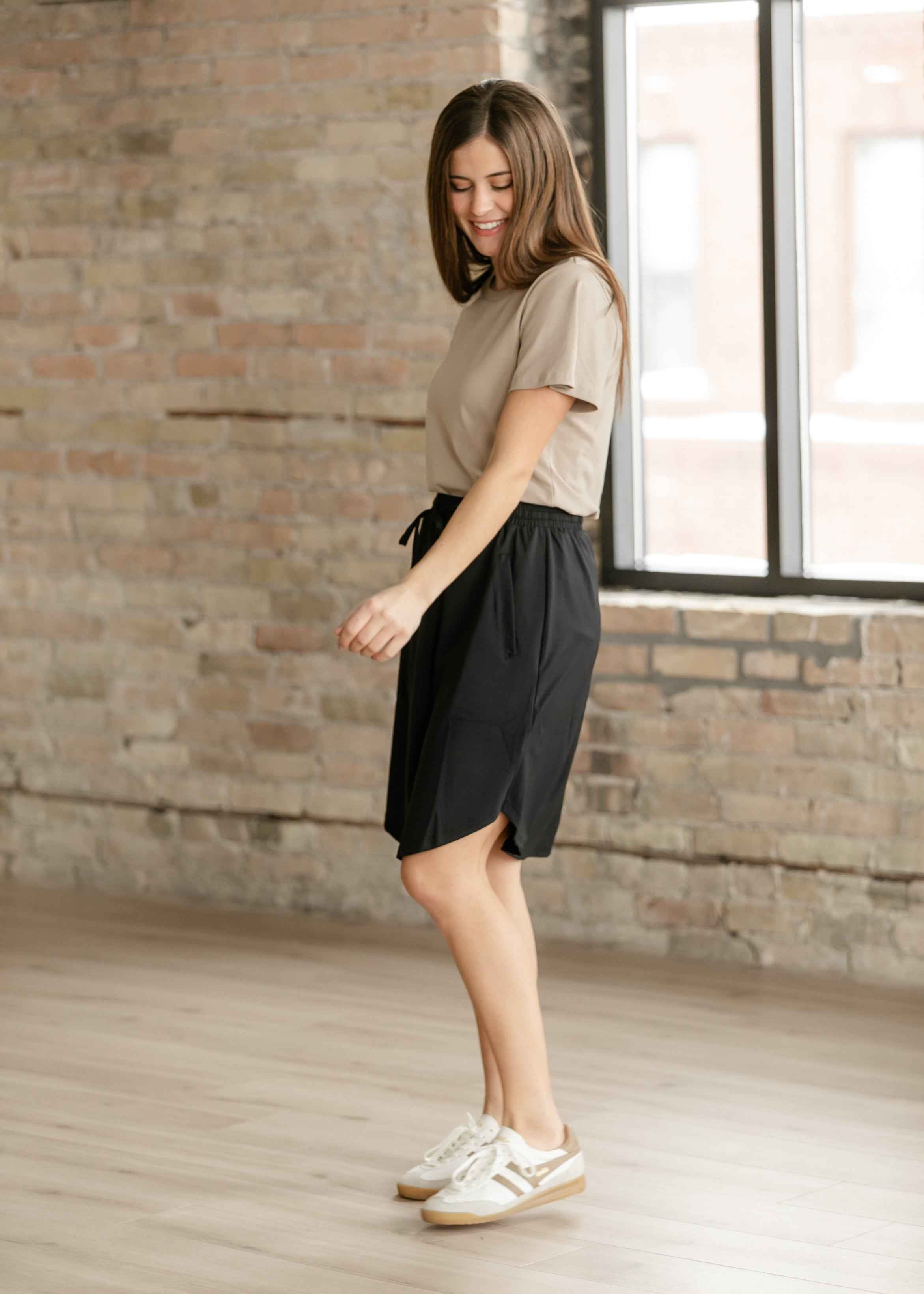 Kenedi Black Athletic Sport Skirt