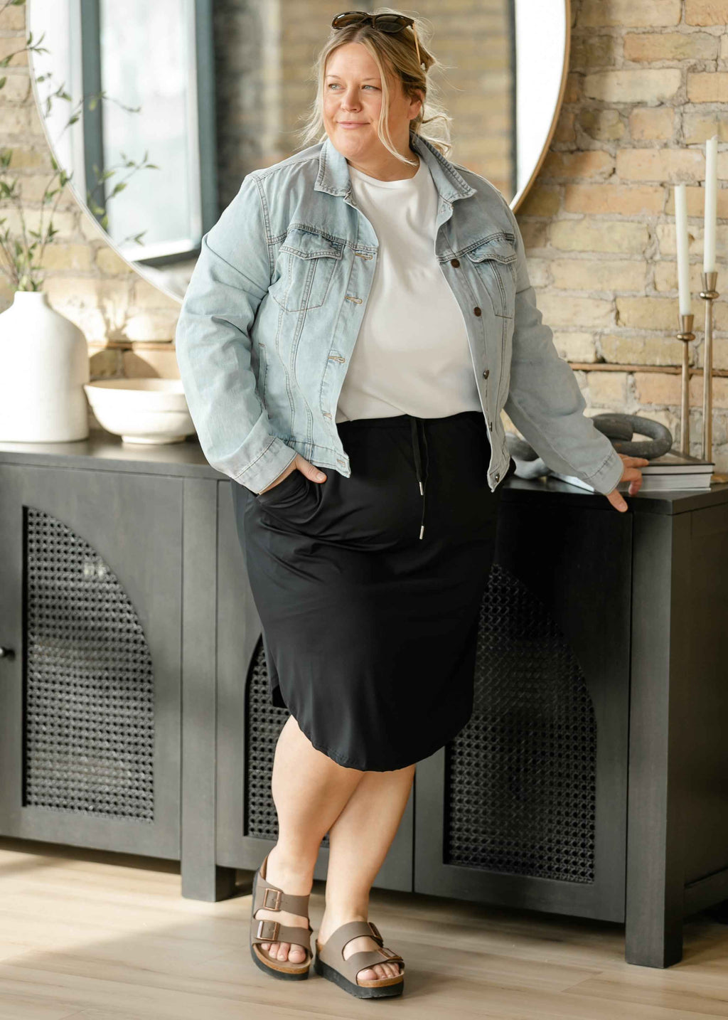 Kenedi Black Athletic Sport Skirt