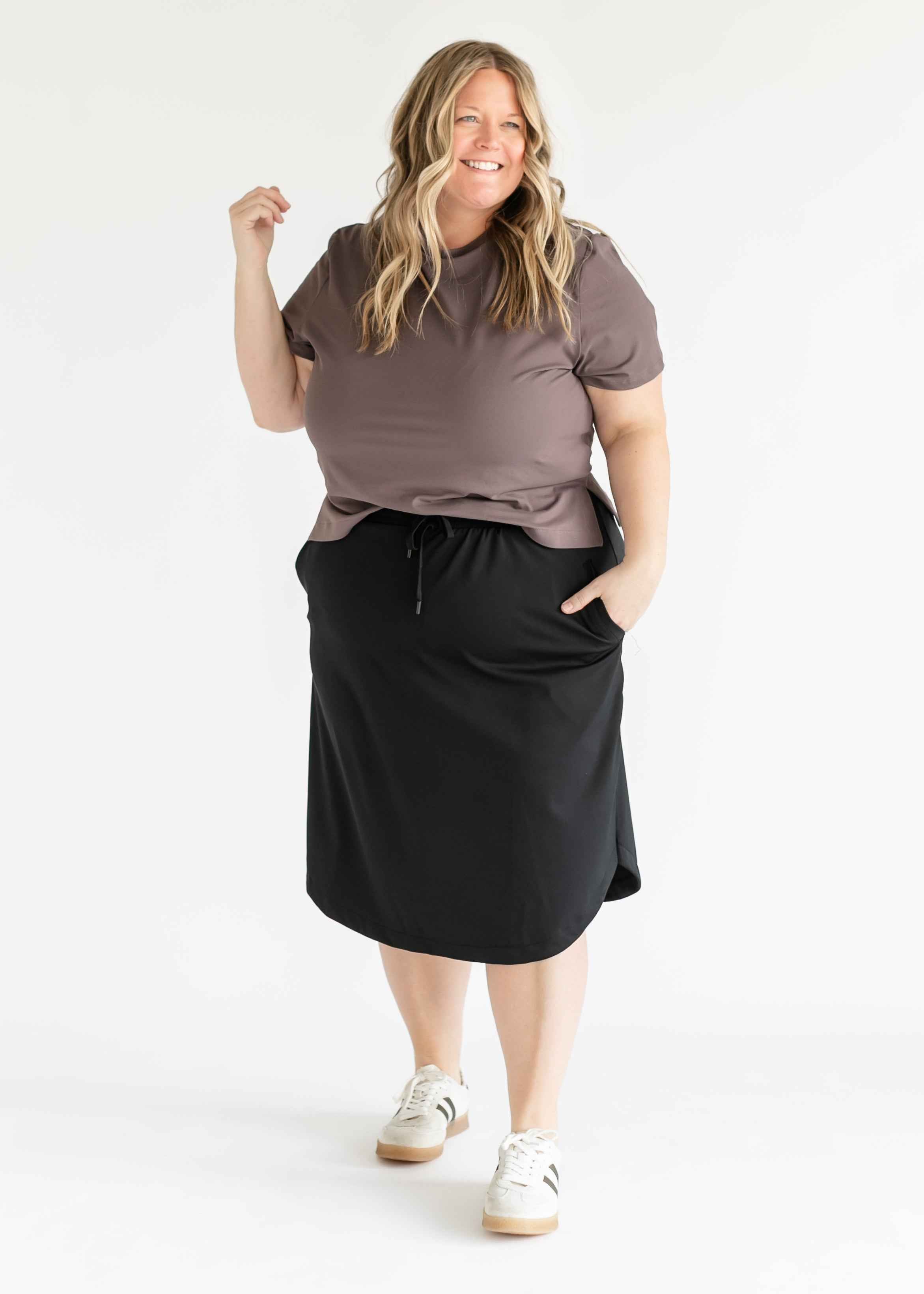 Kenedi Black Athletic Sport Skirt