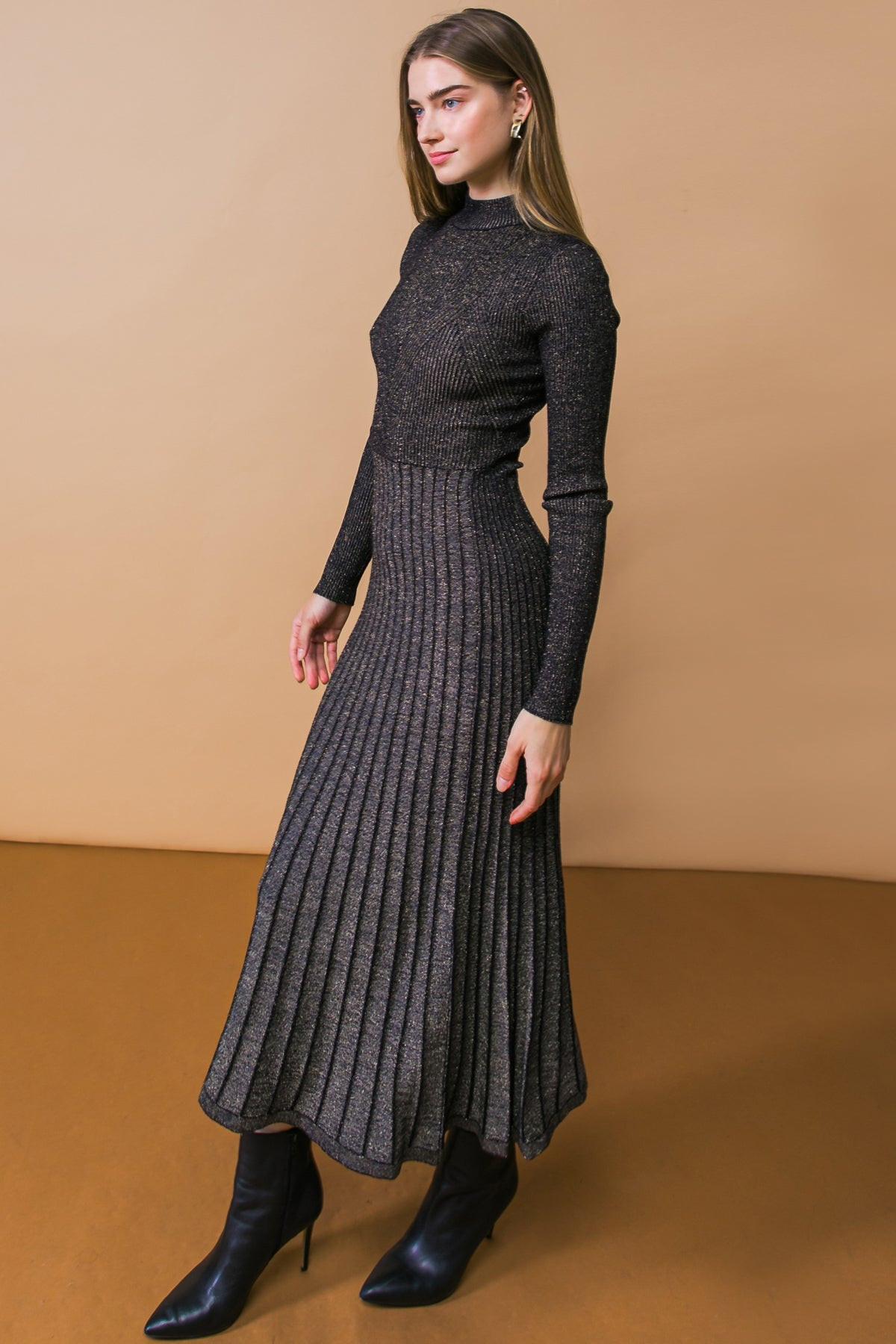 Stay Coze Sweater Mini Dress