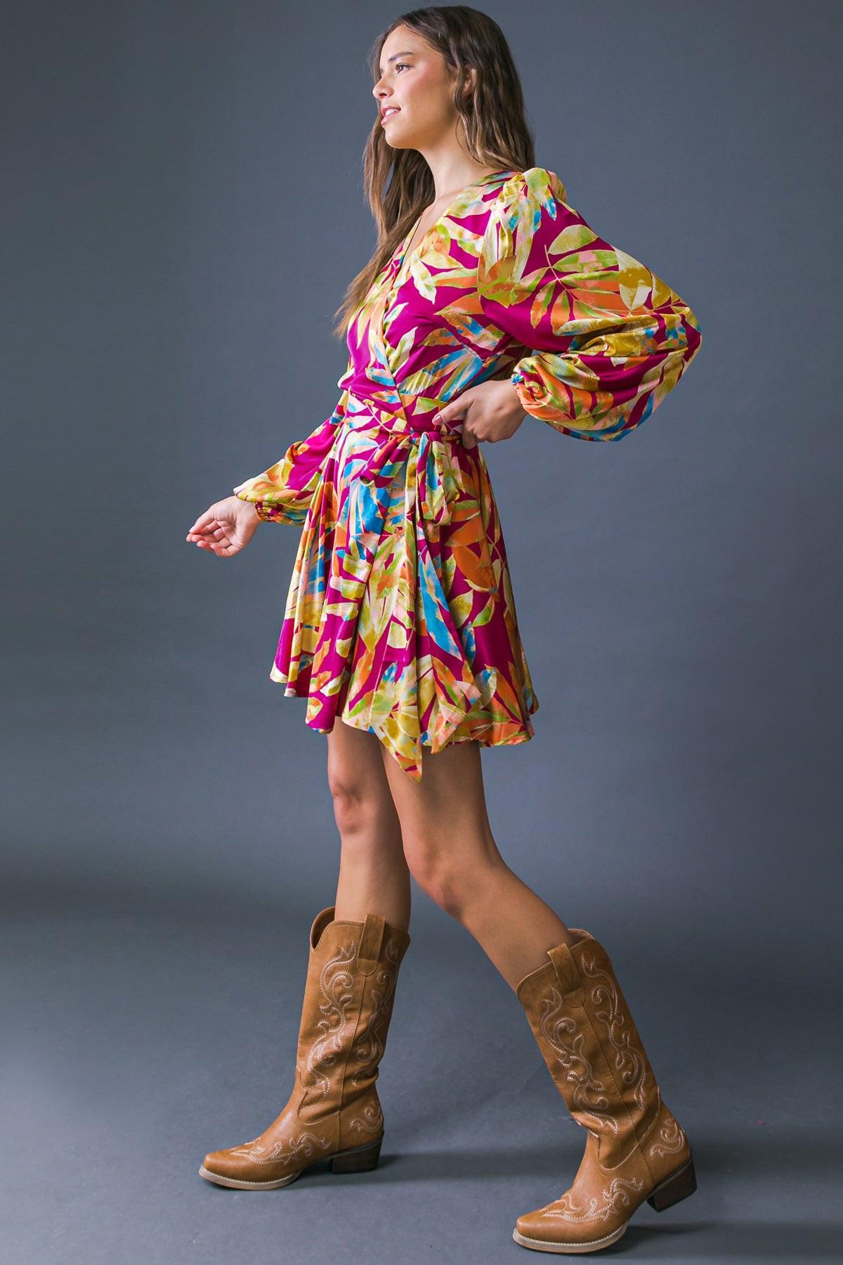 All Fall Along Woven Mini Dress