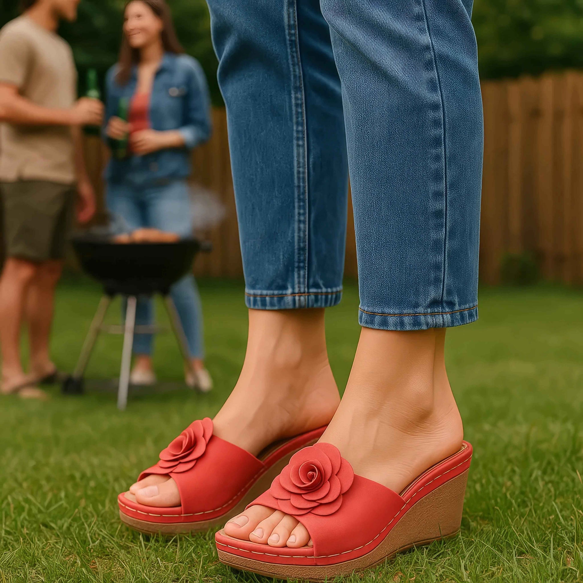 Women's Tokyo Silver Wedge Sandals